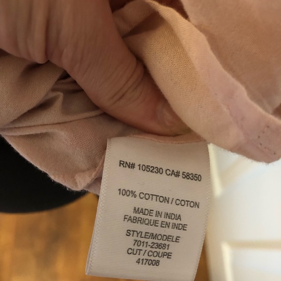 Light pink button down cotton shirt - Picture 8 of 8